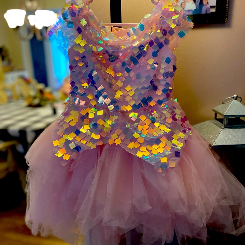 Girls Dress with detachable train